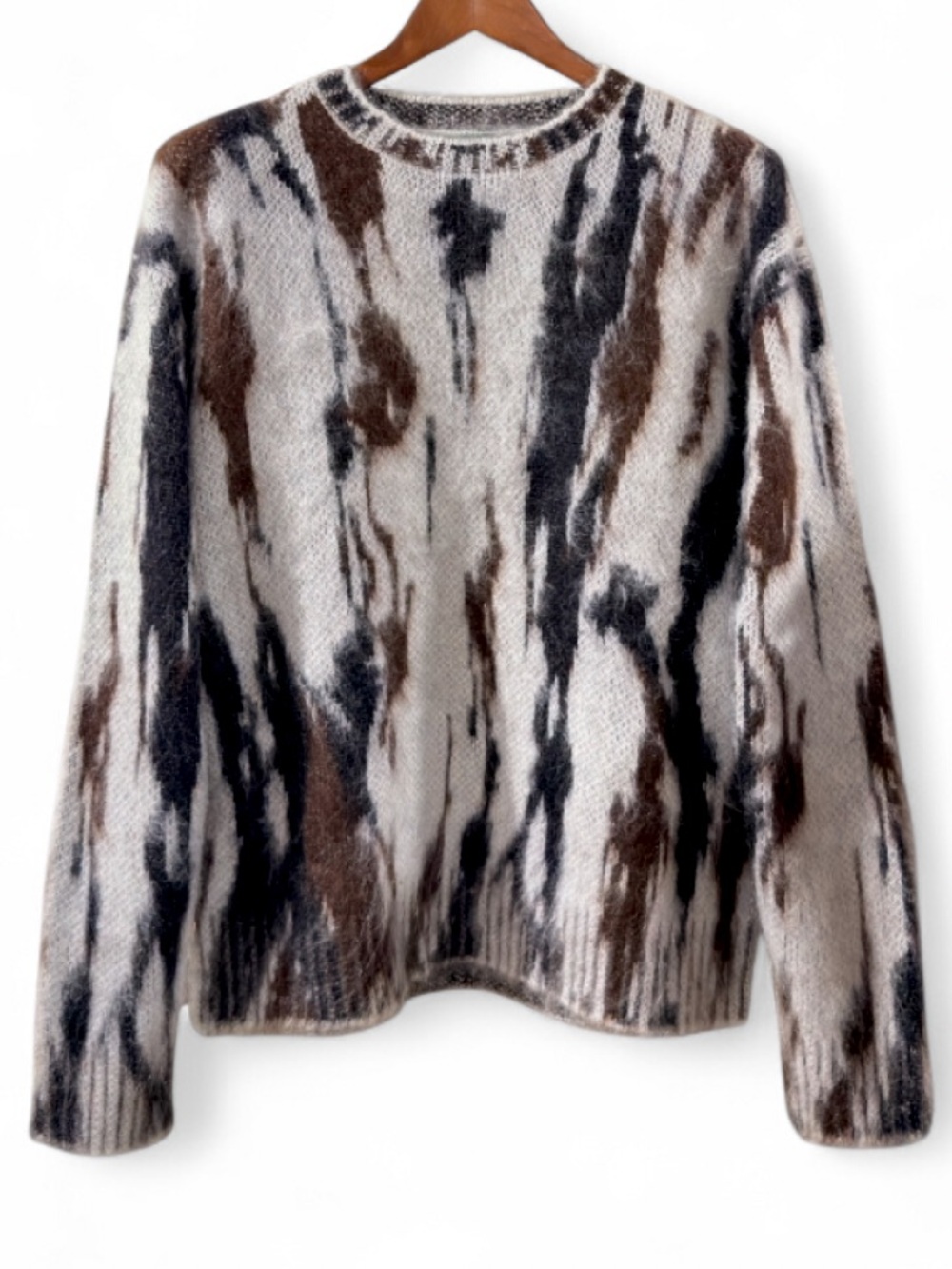 Denim Tears Mohair Camo Crewneck Sweater Size Men’s Medium (NWT)